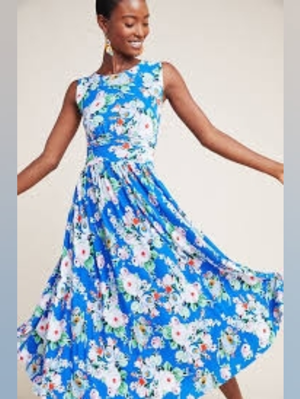 Anthropologie Maeve Kyla Floral Midi Dress